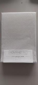 Romanette Flanel laken Zilver Lits Jumeaux, Overige typen, Ophalen of Verzenden, Grijs, Nieuw