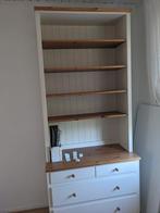 Witte boekenkast met lades, Ophalen, Zo goed als nieuw, 25 tot 50 cm, 200 cm of meer