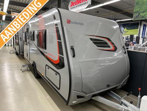 Sterckeman Sport Edition 480 CP Nu € 1000,- korting, Caravans en Kamperen, Caravans, Bedrijf, tot en met 3, 1000 - 1250 kg, Standaardzit