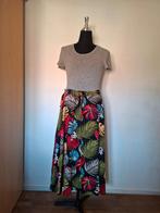 Lange rok met tropische bladeren print - Maat 48, Anneonline, Steenbergen, Overige kleuren, Shop@wesell4u.nl