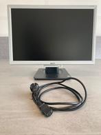 Acer AL2016Wbsd 20” LCD Monitor - VGA/DVI/Zilver (Z.G.A.N.), 3 tot 5 ms, Kantelbaar, Ophalen of Verzenden, Zo goed als nieuw