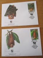 Vanuatu, WWF serie FDC's Vleermuizen, 1996, Verzenden, Gestempeld, Dier of Natuur