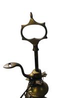 Mooie driepits koperen vintage olielamp antiek, Antiek en Kunst, Antiek | Koper en Brons, Ophalen of Verzenden