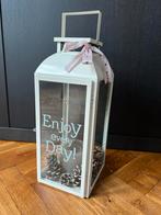 Grote lantaarn merk Riverdale (landelijk/brocante), Ophalen, 50 tot 75 cm, Wit, Zo goed als nieuw