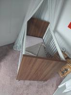 Meubels babykamer in houtlook bruin, crème wit en rvs poten, Ophalen, Gebruikt, Jongetje of Meisje