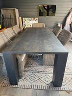 Eikenhouten eettafel, Ophalen, 200 cm of meer, 50 tot 100 cm, Zo goed als nieuw