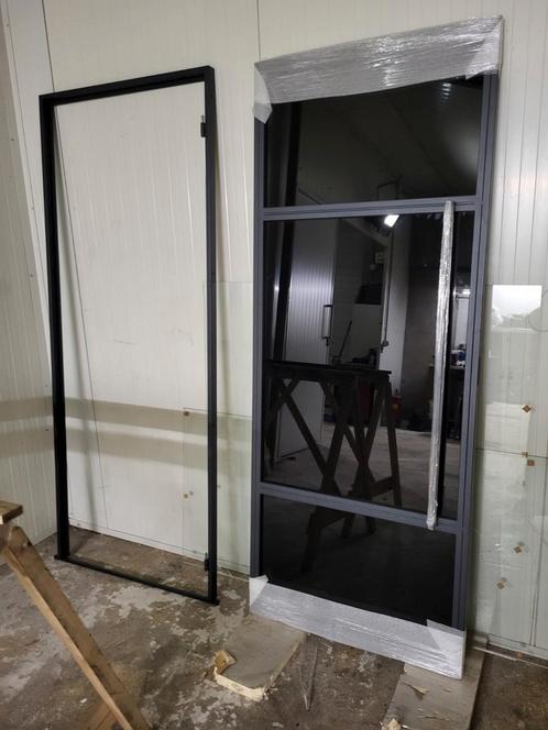 stalen deur, Doe-het-zelf en Verbouw, Deuren en Horren, Nieuw, Binnendeur, 200 tot 215 cm, 80 tot 100 cm, Glas, Ophalen