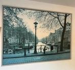 GRATIS - Schilderij Amsterdamse gracht 140x100, Huis en Inrichting, Ophalen, Gebruikt, Schilderij