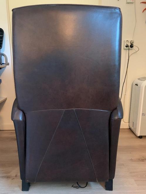 Relax Fauteuil "YET" met gescheiden Elektr. Handbediening !, Huis en Inrichting, Fauteuils, Gebruikt, Hout, Leer, Metaal, 50 tot 75 cm