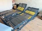 Twee Bossflex Elektrische Lattenbodems 80x160 ZGAN, Ophalen, Tweepersoons, Zo goed als nieuw, Bedbodem