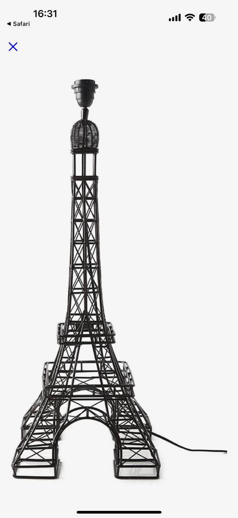 Gezocht: riviera maison eiffeltoren lamp, Huis en Inrichting, Lampen | Overige, Zo goed als nieuw, Ophalen