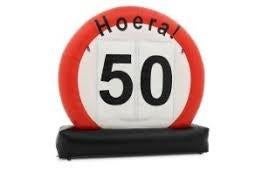 te huur: opblaasbaar verkeersbord, Ophalen of Verzenden, Zo goed als nieuw, Overige