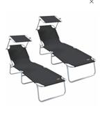 Ligbed inklapbaar, Ophalen, Nieuw, Aluminium, Inklapbaar