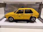 Volkswagen Golf 1 geel Duitse post Solido metal 1:18 KRD, Solido, Ophalen of Verzenden, Zo goed als nieuw, Auto