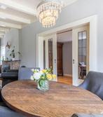 Glas in lood hardhouten schuifdeuren, Doe-het-zelf en Verbouw, Deuren en Horren, Ophalen, Gebruikt, Minder dan 80 cm, Binnendeur