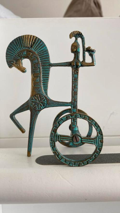 Bronzen beeld van Griekse godin athena, handgemaakt., Antiek en Kunst, Antiek | Koper en Brons, Brons, Ophalen of Verzenden