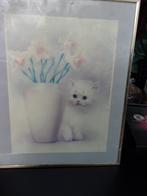 schilderij poes, Huis en Inrichting, Ophalen, Minder dan 50 cm, Gebruikt, Schilderij