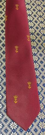 Koninklijke Marine stropdas rood met gele ankers, Marine, Verzenden