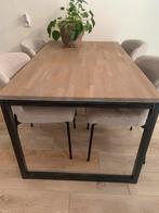 WOOOD Olivier Eettafel Eiken/Metaal 150x90 moet zsm weg, Huis en Inrichting, Tafels | Eettafels, Ophalen, Gebruikt, 100 tot 150 cm