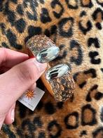 Bracelet Ibiza (outlet) Python Black/Brown 20mm, Verzenden, Nieuw, Leer
