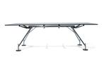 Tecno Nomos bureau/tafel, Huis en Inrichting, Tafels | Eettafels, Ophalen, 50 tot 100 cm, Zo goed als nieuw, Glas