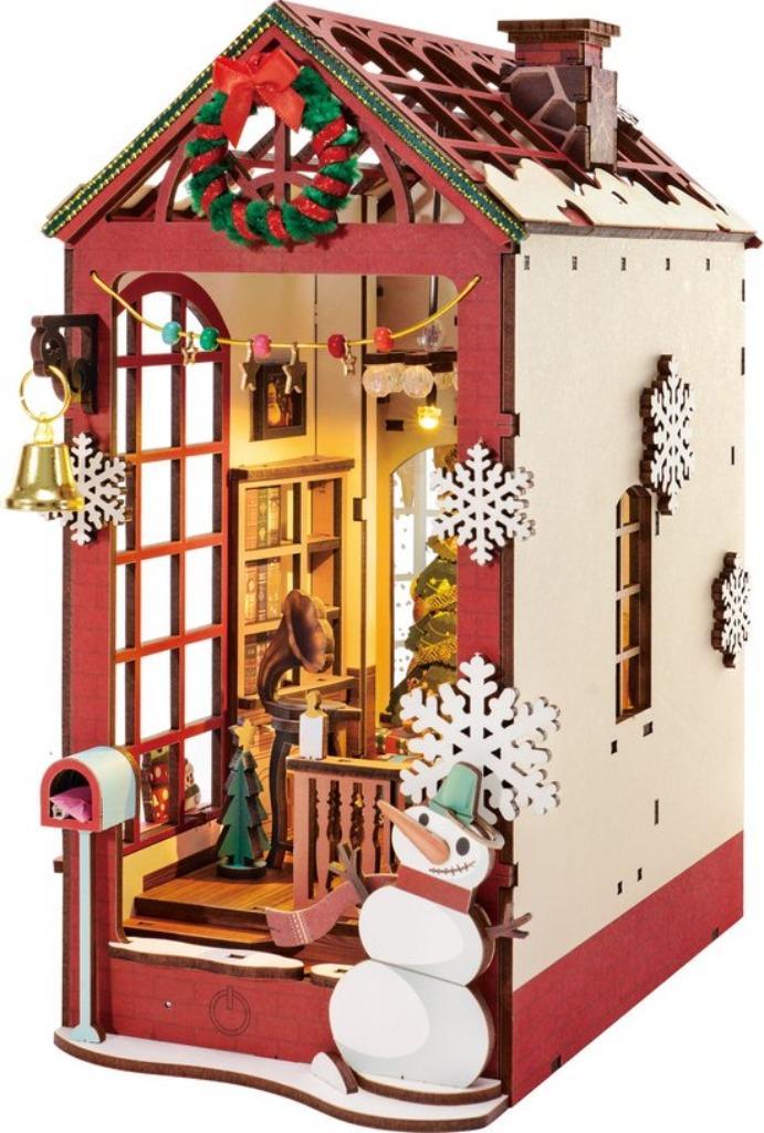 Robotime Book Nook Christmas Indoor Scene TGC07 Bouwpakket, Hobby en Vrije tijd, Modelbouw | Overige, Nieuw, Groter dan 1:32, Ophalen of Verzenden