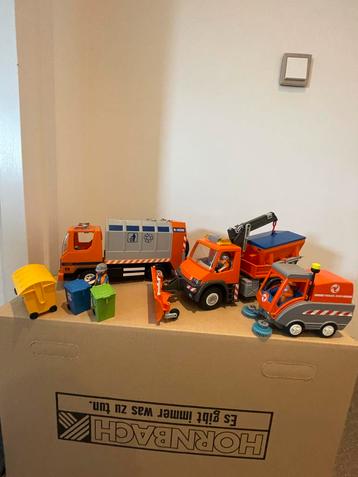Playmobil Vuilniswagen, Strooiwagen & Straatveger Set beschikbaar voor biedingen