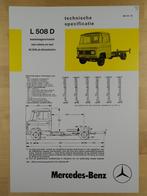Mercedes 508 D Technische Specificatie folder 1977 CC – 508D, Ophalen, Mercedes, Zo goed als nieuw, Mercedes-Benz