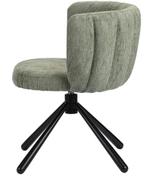 Shell Rotating Chair Crocodile Green – Draaibare Eetkamersto, Overige kleuren, Japandi, Hotel Chique, Modern, Ophalen of Verzenden