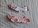 2 paar leuke sokken blauw/roze/wit maar 35-38, Gebruikt, Meisje, Ophalen of Verzenden, Sokken