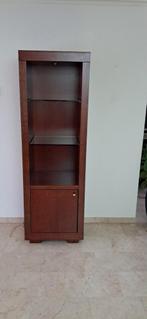 Hoge kast met open gedeelte 2 glasplaten+spotje met 1 deur, Huis en Inrichting, Kasten | Overige, Ophalen, Gebruikt