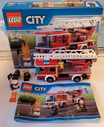LEGO City 60107 Brandweerladderwagen - Helemaal compleet! beschikbaar voor biedingen