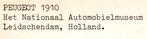 964729 Auto oldtimer Peugot 1910 Leuke kaart onbeschreven, Ophalen of Verzenden, 1960 tot 1980, Ongelopen, Voertuig