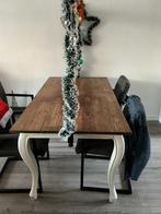 Eettafel en stoelen, Ophalen, Gebruikt, 50 tot 100 cm, Landelijk
