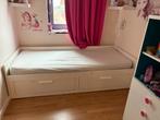 Bed, Kinderen en Baby's, Kinderkamer | Bedden, Ophalen, 85 tot 100 cm, Zo goed als nieuw, Lattenbodem