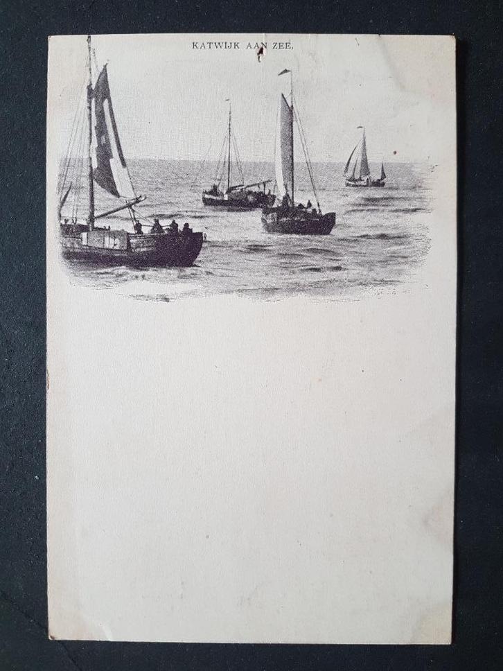 Ansichtkaart Katwijk aan Zee Vissersboot Visser, Verzamelen, Ansichtkaarten | Nederland, Ongelopen, Zuid-Holland, Voor 1920, Ophalen of Verzenden