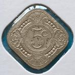 5 Cent / Vierkante Stuiver uit 1939 van Wilhelmina, Verzenden, Koningin Wilhelmina, 5 cent, Losse munt