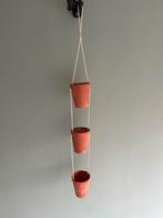 Hangende plantenbak voor 3 potten x2, Ophalen, Kunststof, Gebruikt, Minder dan 60 cm