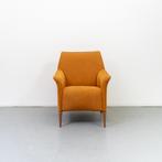 2x Leolux Mayuro Goud/Oker Suède - Bijpassende Pootjes, Huis en Inrichting, Hout, 75 tot 100 cm, Ophalen of Verzenden, Zo goed als nieuw