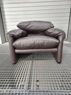 Cassina Maralunga 675 fauteuil leer, Nieuw, Stof, Ophalen of Verzenden, 75 tot 100 cm