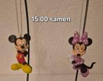 Verschillende Setjes met 2 Disney kerstornamenten, Ophalen of Verzenden, Mickey Mouse, Zo goed als nieuw, Beeldje of Figuurtje
