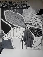 Kanvas Schilderij - Bloem - 100x100 cm, Ophalen