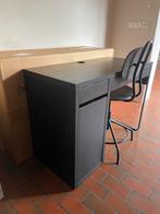 Ikea bueau en bureau draai stoel, Ophalen, Zwart