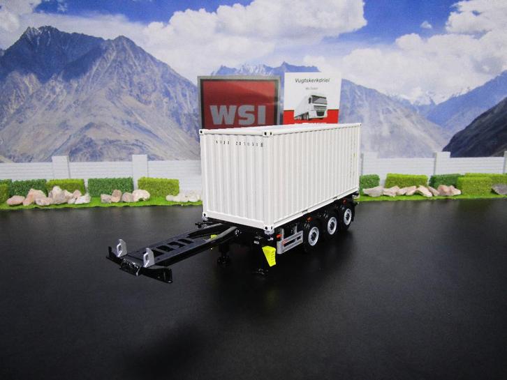 Wsi 03-2033 & 03-1010 , 20FT Container & Chassis, Hobby en Vrije tijd, Modelauto's | 1:50, Nieuw, Bus of Vrachtwagen, Wsi, Ophalen