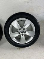Originele Skoda Fabia combi velgen 15" 5x100 zomerset 5mm, Auto-onderdelen, Banden en Velgen, Niet ingevuld, Gebruikt, 15 inch