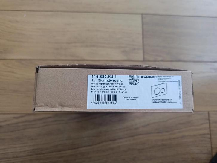 Geberit Sigma20 Round drukplaat, Doe-het-zelf en Verbouw, Sanitair, Nieuw, Toilet, Ophalen of Verzenden