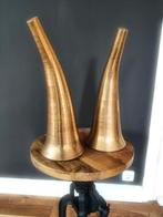 Ecri vaas set van 2 Goudkleurig., Huis en Inrichting, Ophalen of Verzenden, Zo goed als nieuw, Overige materialen, Minder dan 50 cm