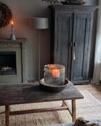 XXL Windlicht metal chips 30x30, Huis en Inrichting, Woonaccessoires | Kandelaars en Kaarsen, Ophalen, Zo goed als nieuw, Overige materialen