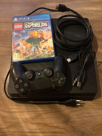 PlayStation 4 Slim met Controller en Lego Worlds beschikbaar voor biedingen