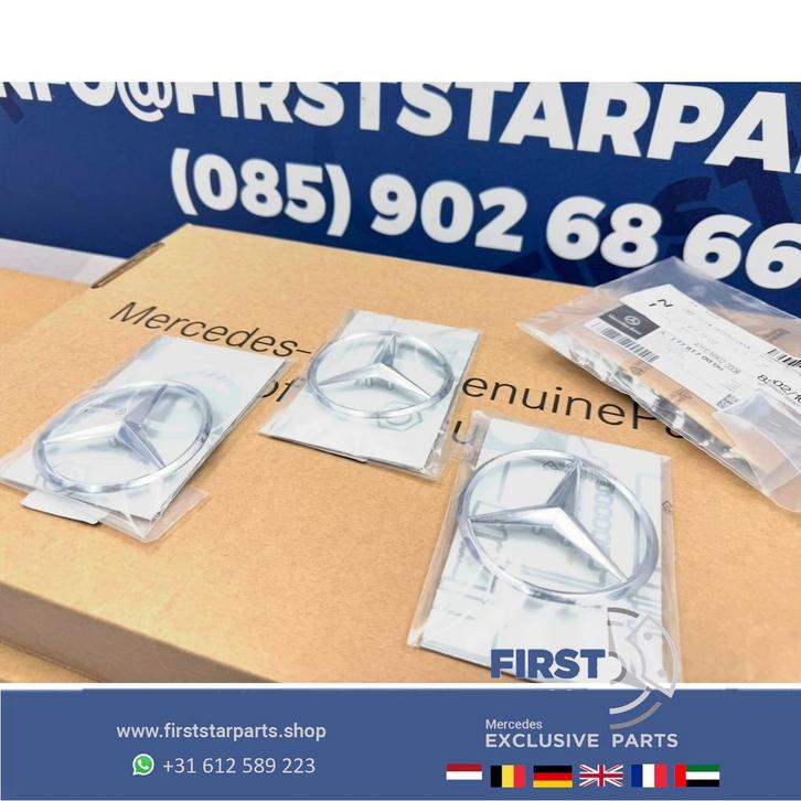 W177 A KLASSE STER Kofferbak LOGO achterklep EMBLEEM CHROOM, Auto-onderdelen, Carrosserie en Plaatwerk, Mercedes-Benz, Gebruikt